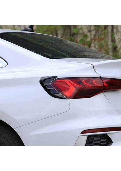 Audi A3 A3 A3L 2021 2022 Otomobil Arka Kuyruk Işık Lamba Kapak Trim Dekorasyon Çıkartma Dış Aksesuarlar Parlak Siyah (Yurt Dışından) fırsatları