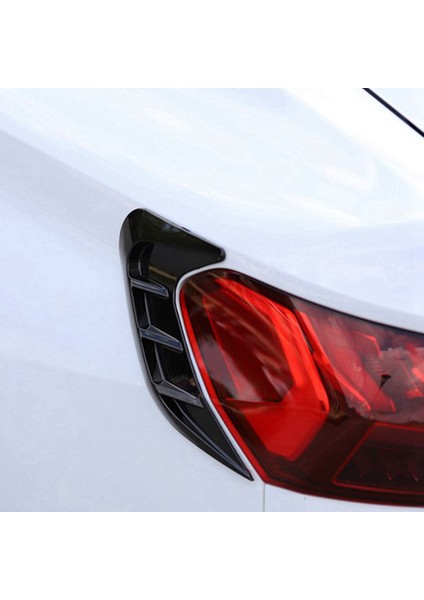 Audi A3 A3 A3L 2021 2022 Otomobil Arka Kuyruk Işık Lamba Kapak Trim Dekorasyon Çıkartma Dış Aksesuarlar Parlak Siyah (Yurt Dışından) indirimleri