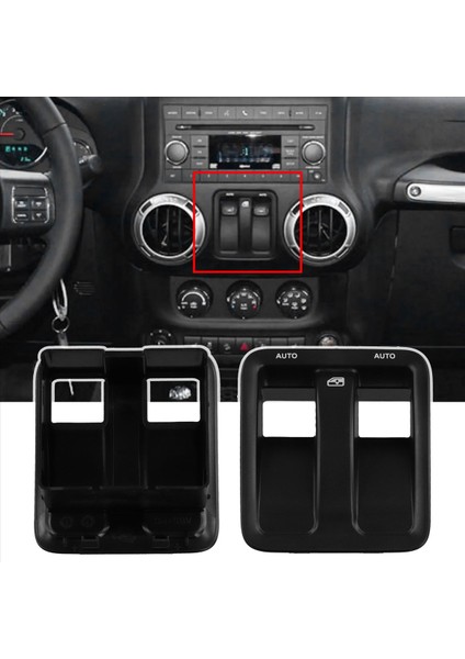 Araba Gösterge Tablosu Pencere Kilit Asansör Anahtarı Paneli Kapak 1RP74DX9AC Jeep Wrangler Iki Kapılı 2011-2017 (Yurt Dışından) modelleri