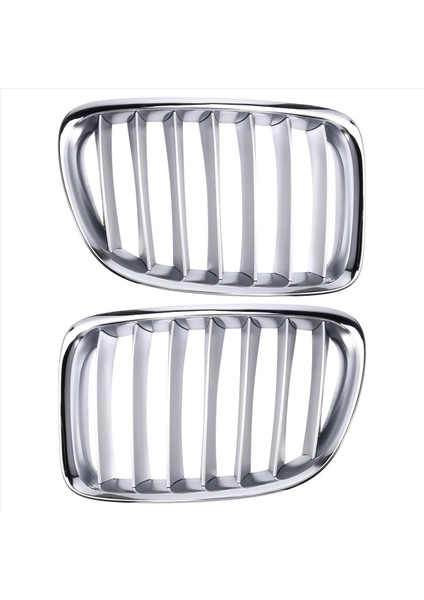 1paır Ön Tampon Üst Orta Grille Krom Bmw X1 Serisi E84 2010-2012 51112993307 51112993308 (Yurt Dışından)