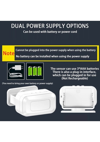Şarj Edilebilir Akıllı Karşılama Kapı Zili Hoş Geldiniz Sensörü Kablosuz Hoş Geldiniz Kapı Zili Ses Hatırlatıcısı Mağaza Girişi Siyah (Yurt Dışından) indirimleri
