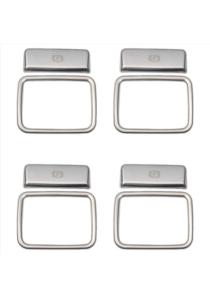 4x Otopark El Freni Sticker P Düğmesi Fren Anahtarı Çerçevesi Kapak Benz ML350 GL450 Amg W166 W176 W246 X156 (Yurt Dışından)