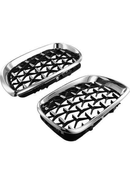 Çift Krom Elmas Ön Izgara Böbrek Grille L+R Bmw E46 4 Dograk Sedan 2002-2005 (Yurt Dışından) fiyatları