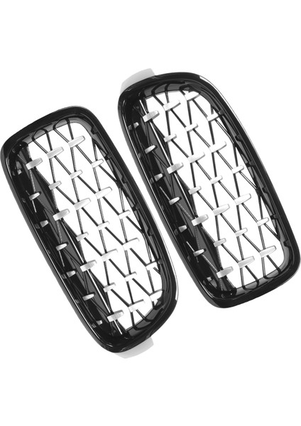 Araba Ön Tampon Böbrek Izgara Yarışı Bmw 3 Serisi F30 F31 320I 325I 328I 330I 2012-2018 Gümüş+Siyah (Yurt Dışından) modelleri