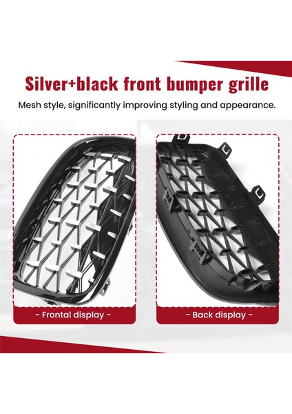 Araba Ön Tampon Böbrek Izgara Yarışı Bmw 3 Serisi F30 F31 320I 325I 328I 330I 2012-2018 Gümüş+Siyah (Yurt Dışından) indirimleri