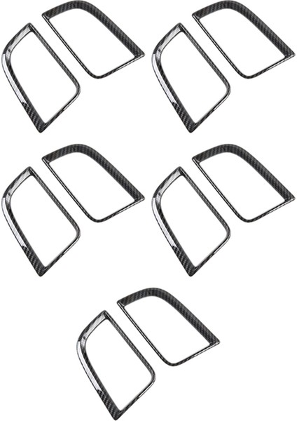 Mitsubishi Için 10X Pajero Sport 2020 Karbon Fiber Abs Klima Havalandırma Havalandırma Outlet Kapak Trim Araba Stil (Yurt Dışından)