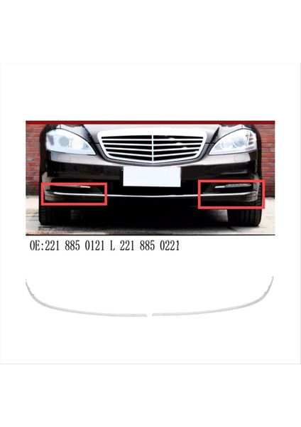 1paır Ön Tampon Dış Kalıp Trim 2218850221 2218850121 Mercedes Benz S W221 S350 S450 2010-2013 (Yurt Dışından) indirimleri