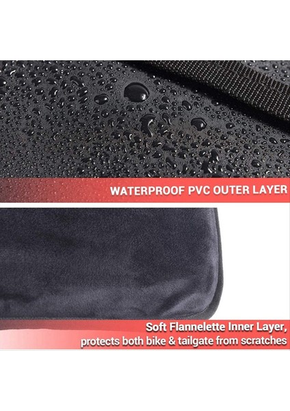 Tailgate Pad Kamyonet Için Shuttle Pad - Bagaj Kapağı Koruma Pad Bisiklet Kayışları ile 2 Bisiklet Taşıma Alet Cepi (Yurt Dışından) modelleri