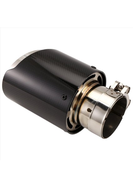 Araç Parlak Karbon Fiber Egzoz Uçu 63-101MM Evrensel Araç Egzoz Borusu Modifikasyonu Kuyruk Klipsli Kuyruk Borusu (Yurt Dışından) fırsatları