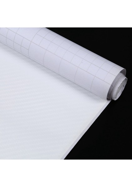 2x Dıy 30X127 3D Karbon Fiber Çıkartma Vinil Film Sarısı Rulo Yapıştırıcı Araba Sticker Levha Beyaz (Yurt Dışından) fırsatları