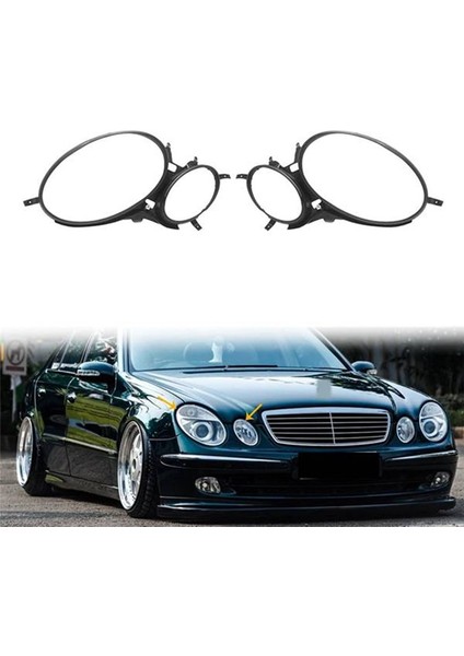 Araba Ön Far Lens Kapak Trims Strim Far Sızdırmazlık Sızdırmazlık Conta Mercedes-Benz E Sınıfı W211 2002-2008 (Yurt Dışından) modelleri