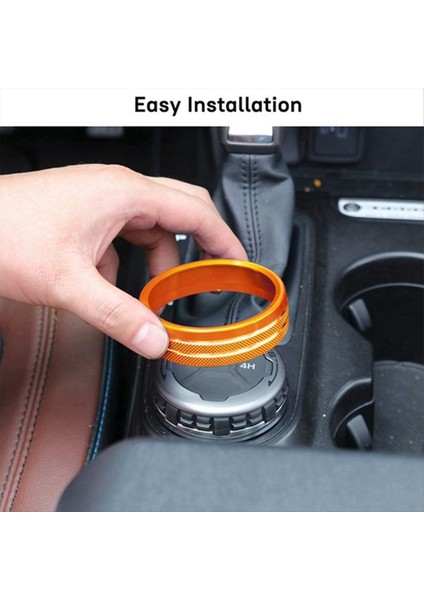 6pcs Klima Radyosu 4WD Far Düğmesi Yüzüğü Klima Kontrol Anahtarı Dekoratif Halka Trim Ford Bronco Için 21-23 (Yurt Dışından) fırsatları