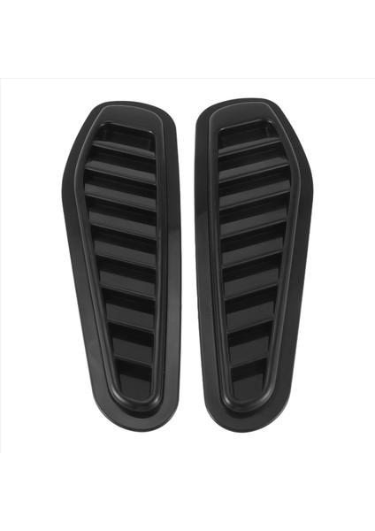 2pcs Araba Simülasyon Köpekbalığı Hava Havalandırma Evrensel Parlak Siyah Spor Hava Akışı Havalandırma Bonnet Kaput Kapağı Döşeme (Yurt Dışından)