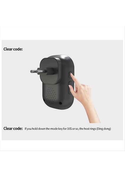 Ab Kablosuz Kapı Zili Su Geçirmez Akıllı Kapı Zili Ev Kapı Zili Akıllı 4 Seviyeli Hacim Kontrolü 32 Şarkılar Kapı Zili (Yurt Dışından)