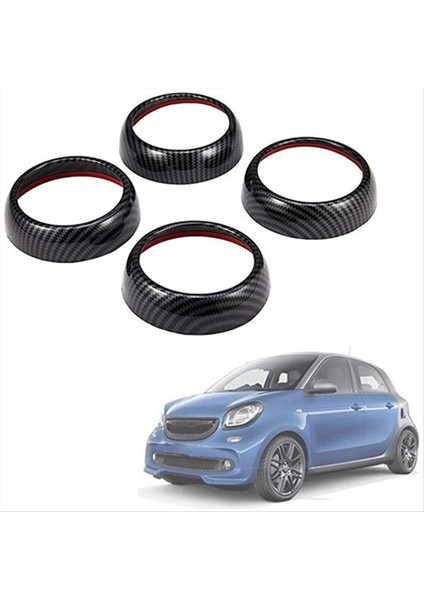 4 Adet Gösterge Paneli Klima Çıkış Dekoratif Halka Mercedes-Benz Akıllı Fortwo Forfour 2015-2018 (Yurt Dışından) fırsatları