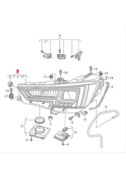 Sağ Ön Far Drl Modülü 8W0941774 Audi A4 S4 2017-2019 LED Gündüz Çalışma Işık Kontrol Ünitesi 1305715396 (Yurt Dışından) fiyatları