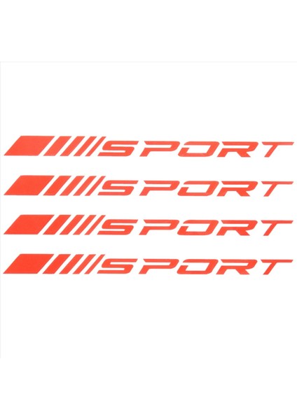 Spor Çıkartma Çıkartma Tekerlekleri Jantlar Yarış Araba Sticker Kendi Yapışkan Araba Kapı Jantlar Tekerlek Göbek Çıkartma Aksesuarları 4 Pcs Kırmızı (Yurt Dışından) fiyatları