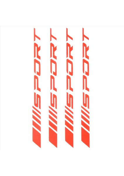 Spor Çıkartma Çıkartma Tekerlekleri Jantlar Yarış Araba Sticker Kendi Yapışkan Araba Kapı Jantlar Tekerlek Göbek Çıkartma Aksesuarları 4 Pcs Kırmızı (Yurt Dışından) fırsatları