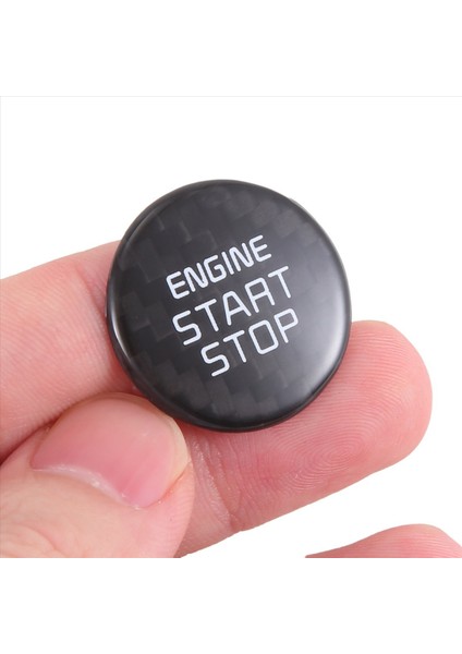 Gerçek Karbon Fiber Tek Tuş Başlangıç Durdur Düğmesi Motor Düğmesi Kapak Çıkartma Kia Stinger 2018-2022 Karbon Fiber Desen (Yurt Dışından) fırsatları