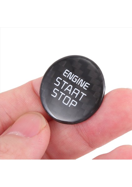 Gerçek Karbon Fiber Tek Tuş Başlangıç Durdur Düğmesi Motor Düğmesi Kapak Çıkartma Kia Stinger 2018-2022 Karbon Fiber Desen (Yurt Dışından) indirimleri