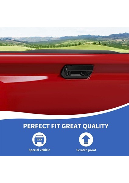 Araba Bagaj Kapağı Tutucu Kapak Trim Chevrolet Colorado Gmc Kanyonu 2023 2024 Aksesuarlar Karbon Fiber Stil (Yurt Dışından) fiyatları