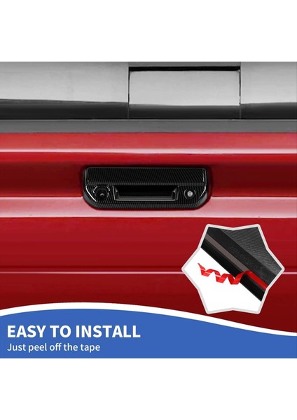 Araba Bagaj Kapağı Tutucu Kapak Trim Chevrolet Colorado Gmc Kanyonu 2023 2024 Aksesuarlar Karbon Fiber Stil (Yurt Dışından) modelleri