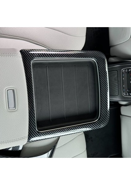 Arka Koltuk Kolçak Fincan Tutucu Kapak Trim Mercedes Benz E Sınıfı W214 2024 Aksesuarlar Abs Karbon Fiber (Yurt Dışından) fırsatları