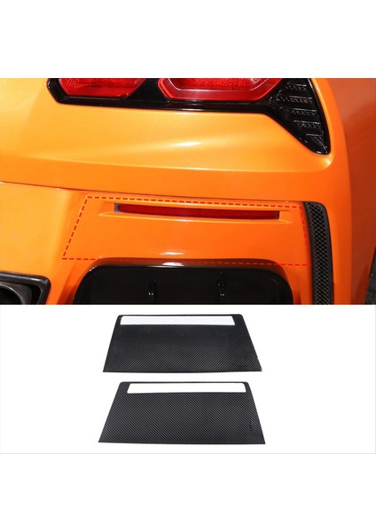 Corvette C7 Için 2014-2019 Yumuşak Karbon Fiber Araç Arka Sis Lihgt Lamba Kapağı Döşeme Dekoratif Etiket Aksesuarları (Yurt Dışından) fırsatları
