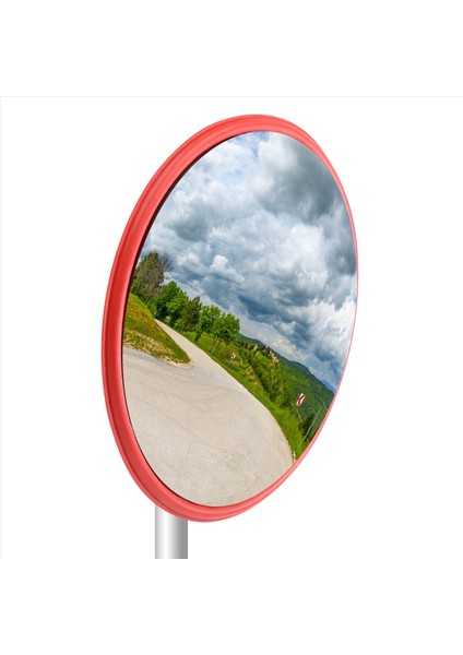 30 cm Geniş Açılı Güvenlik Yol Aynası Iç Mekan Için Kavisli Açık Hava Güvenli Yol Yolu Güvenlik Trafik Sinyali Dışbükey Ayna (Turuncu) (Yurt Dışından) modelleri