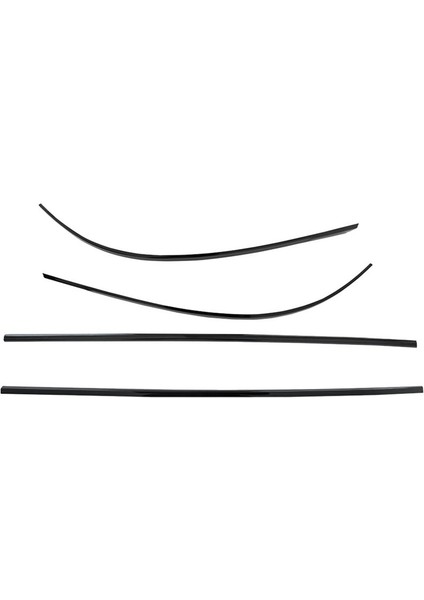 4pcs Araç Arka Tampon Trim Dış Pullar Vw Tiguan L 2022 2023 Otomatik Aksesuarlar Geri Dudak Koruması Parlak Siyah (Yurt Dışından)