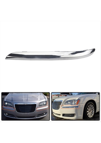 Chrysler Için Krom Ön Tampon Kalıp Trim 300 Accent 2011-2014 Ön Tampon Trim Şeridi Sol 68127941AB (Yurt Dışından) indirimleri