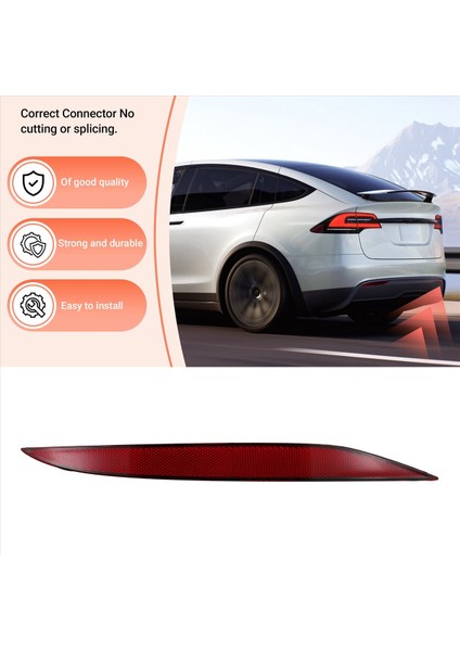 Tesla Model x 2018-2023 1034343-00-C Için Otomobil Sağ Arka Tampon Reflektör Işık Lambası (Yurt Dışından) modelleri