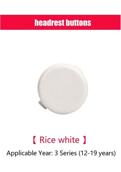 52107362619 Araba Arka Koltuk Başlık Düğmesi Düğmesi Ayar Anahtarı Bmw 3 Serisi F30 2012-2019 Kremsi Beyaz (Yurt Dışından)