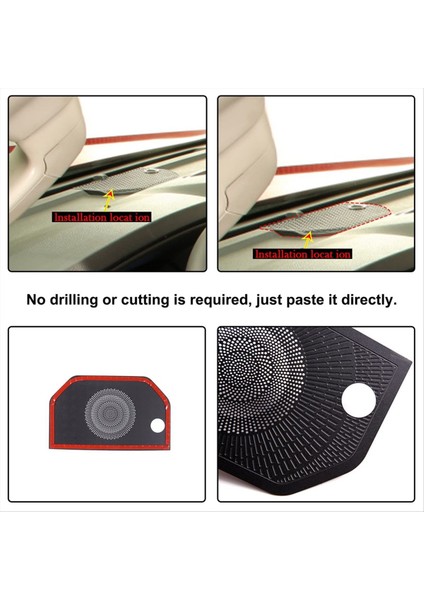 Toyota Tundra Sequoia Için Merkez Konsol Konsol Gösterge Korna Hoparlör Kapağı Döşeme 2022-2024 Iç Aksesuarlar (Yurt Dışından) fiyatları