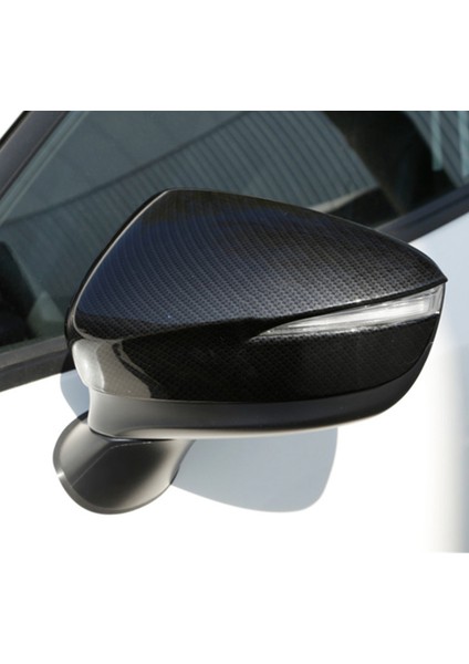 2 Çift Mazda Cx-3 Cx3 Araba Kapı Yan Dikiz Bakış Ayna Şerit Trim Kapak Dış Dekor Karbon Fiber Renk ve Gümüş (Yurt Dışından) fırsatları