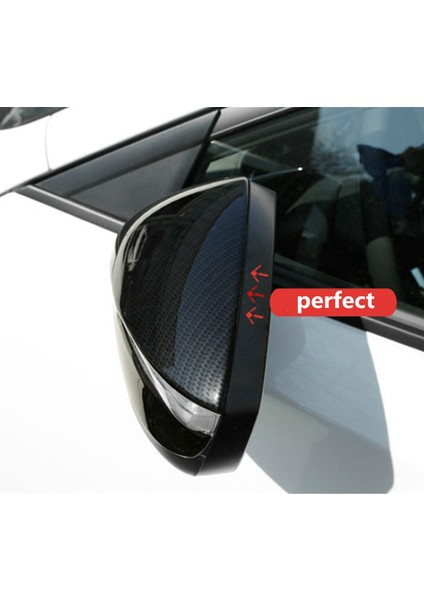 2 Çift Mazda Cx-3 Cx3 Araba Kapı Yan Dikiz Bakış Ayna Şerit Trim Kapak Dış Dekor Karbon Fiber Renk ve Gümüş (Yurt Dışından) indirimleri