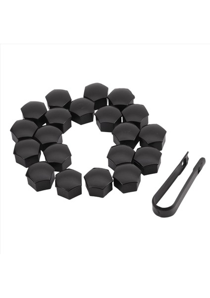 40PCS 21MM Araba Lastik Tekerleği Parlak Siyah Cıvata Somun Kapakları Çıkarma Anahtarı Tesla Model S 12-17 (Yurt Dışından) modelleri