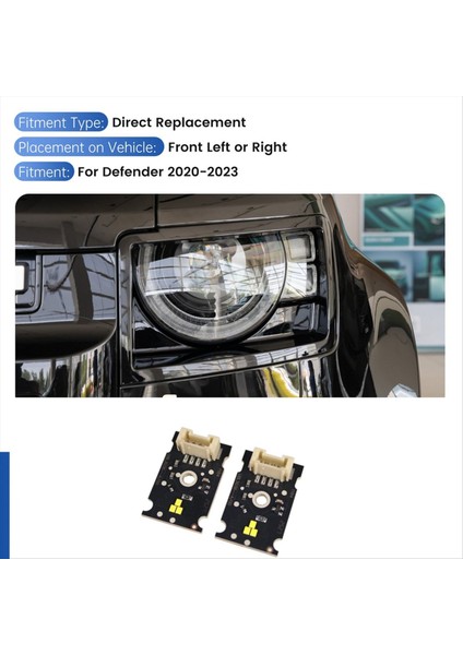 Land Rover Defender L663 2020-2023 Gündüz Koşu Işığı (Drl) Chıp Board/pcb (Yurt Dışından) fırsatları