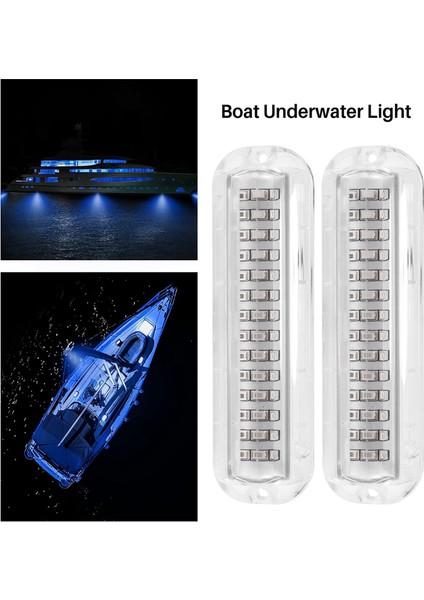 2pcs 42LED Tekne Drenaj Işık Teknesi Transom Açık Mavi Sualtı Duba Deniz Işığı (Yurt Dışından) fırsatları