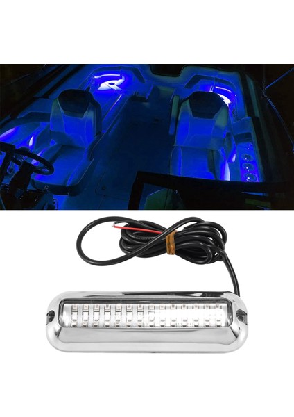 2pcs 42LED Tekne Drenaj Işık Teknesi Transom Açık Mavi Sualtı Duba Deniz Işığı (Yurt Dışından) indirimleri