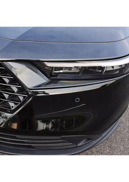 Honda Accord Için 2023 2024 11 Araba Far Kafası Işık Lambası Kaş Kapağı Kalıplama Trim Accessorie (Abs Karbon Fiber) (Yurt Dışından) modelleri