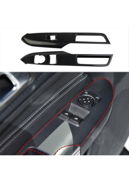Ford Mustang 2024 Iç Aksesuarlar Için Kapı Penceresi Asansör Anahtarı Panel Kapak Döşeme Karbon Fiber (Yurt Dışından) fiyatları