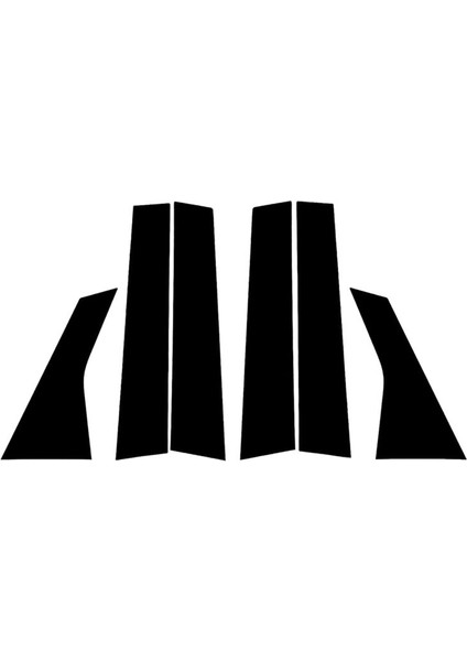 Honda Accord Sedan 2018-2021 Araç Kaplama Dekoratif Etiket Aksesuarları Için Uyumlu Pencere Sütunu Vinil Etiket (Yurt Dışından)