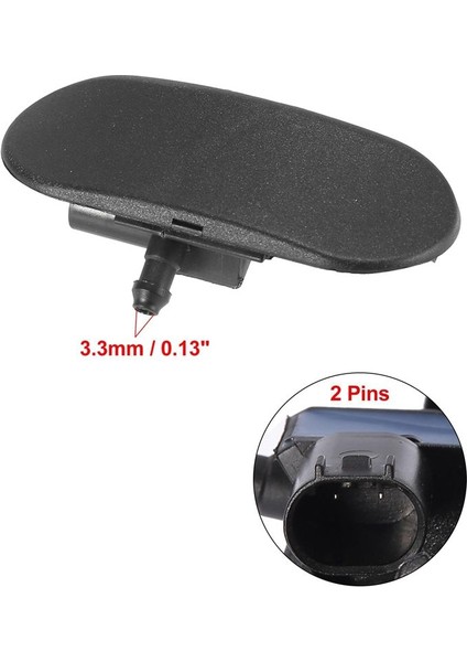 Sağ Yan Ön Cam Ön Cam Yıkayıcı Nozul Sprey Jeti 4F095988A -Audi A3 A4 B7 8e A6 C5 C6 A8 2002-2011 Isıtmalı (Yurt Dışından) modelleri