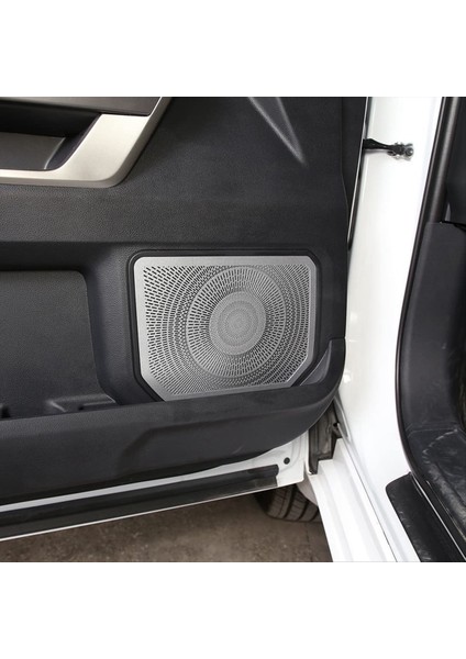 Toyota Tundra Sequoia Için Araba Iç Kapı Hoparlör Korna Kapak Trim Kiti 2022 2023 Paslanmaz Çelik Accessorise Gümüş (Yurt Dışından) modelleri