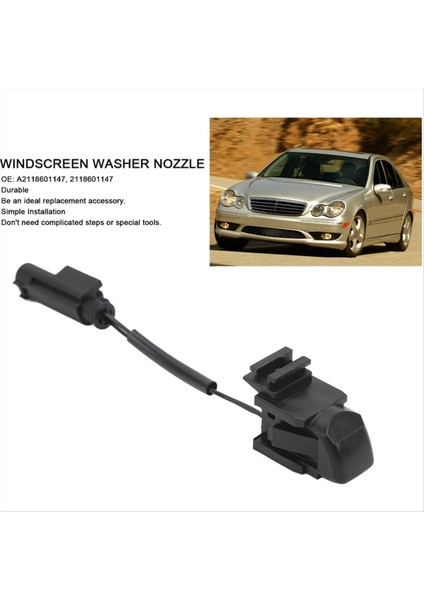Ön Cam Yıkayıcı Nozul A2118601147 Mercedes-Benz Için W203 C209 W219 W211 (Yurt Dışından) indirimleri