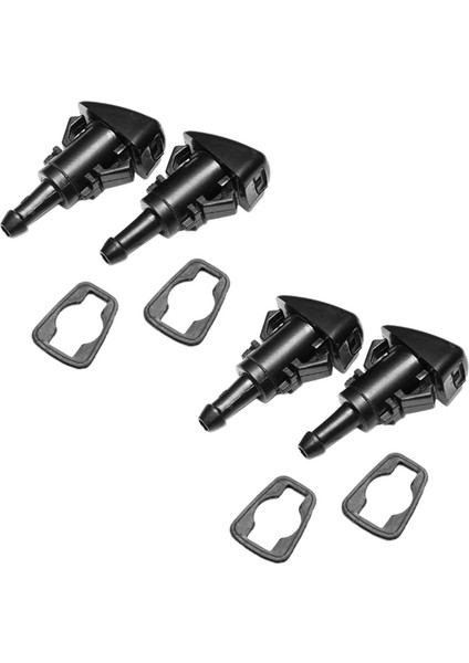 2x Ön Cam Yıkayıcı Nozulları Chrysler Dodge Ram Jeep Için Silecek Sprey Kiti 4805742AB Parça Numarasını Değiştiriyor (Yurt Dışından)