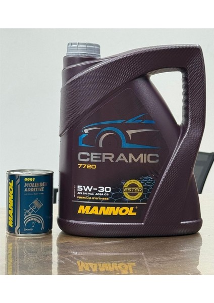 Yüksek Performanslı 2025 Üretimli 5W30 Ceramic 5 Lt Motor Yağı ve Itici Ses Giderici Katkısı