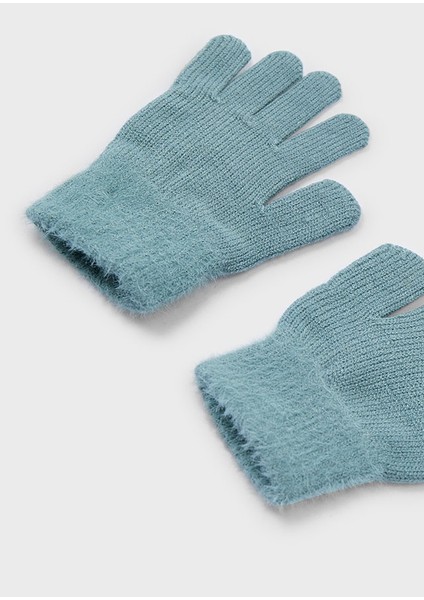 Kız Çocuk Tüylü Örme Eldiven Mint 10063 fiyatları