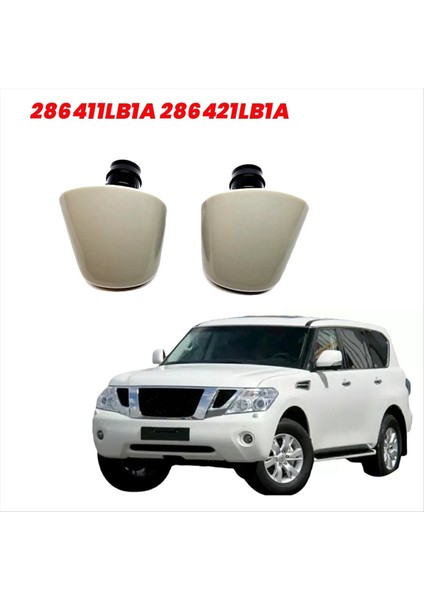 1paır Ön Far Yıkama Nozul Jeti 286411LB1A 286421LB1A Için Nissan Devriyesi Y62 2010-2014 Araba Far Püskürtücü Jet (Yurt Dışından) fiyatları